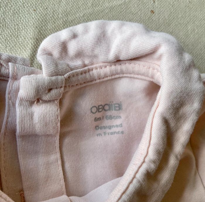 Chemisier polo Obaibi rose 6 mois - photo numéro 2
