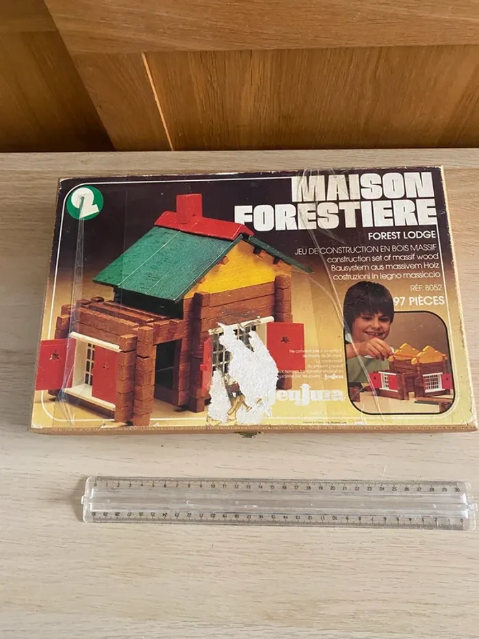 Jeu Jura jeujura bois maison forestière n°2 chalet suisse boîte vintage - photo numéro 7