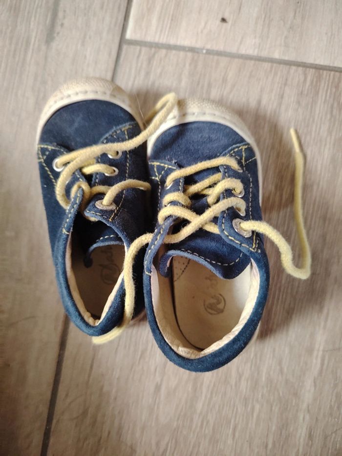 Chaussure bleue naturino type daim - photo numéro 5