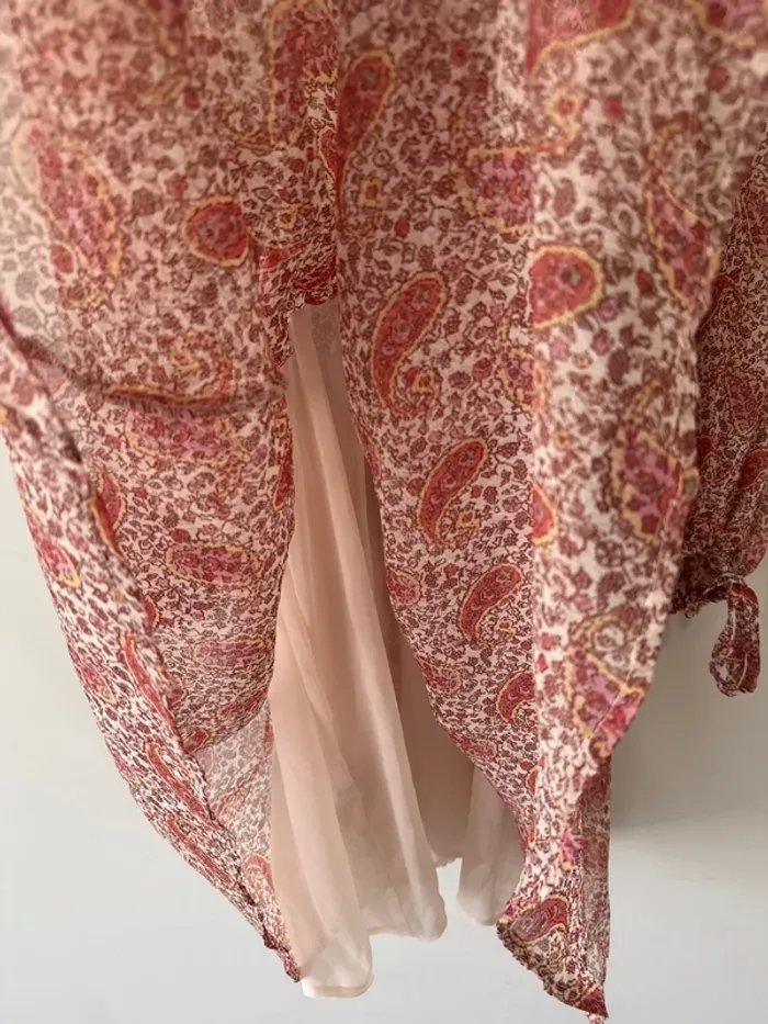 👗🌻 magnifique robe d’été légère à motif- taille L   - neuf sans étiquette -Mango - photo numéro 7