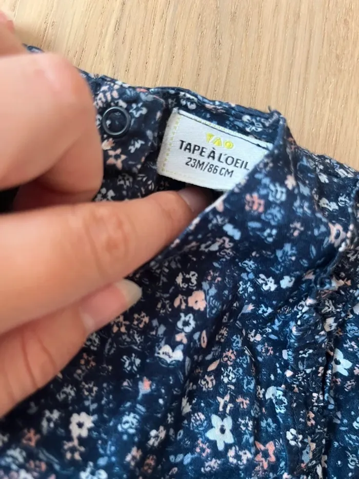 Blouse 24 mois fleurie - photo numéro 4
