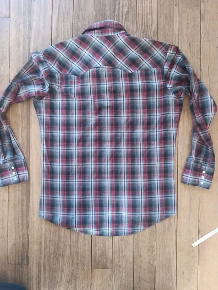 Chemise wrangler manches longues à carreaux Taille M - photo numéro 3
