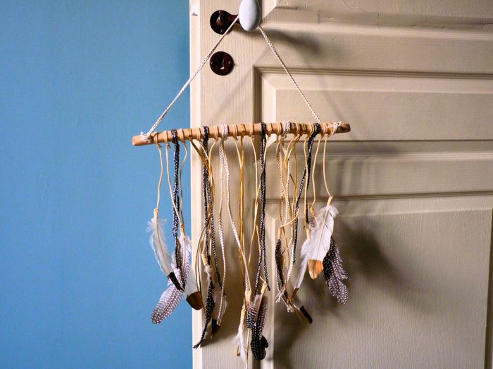 Attrape rêves maison du monde decoration mur plumes TBE - photo numéro 3
