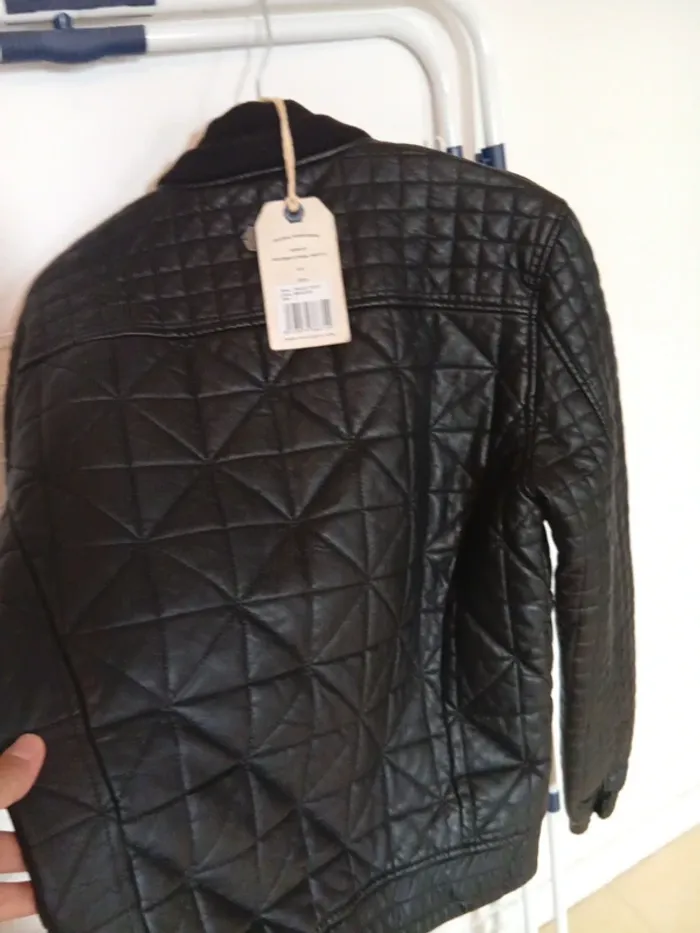 Veste cuir femme pepe jeans London taille L - photo numéro 8
