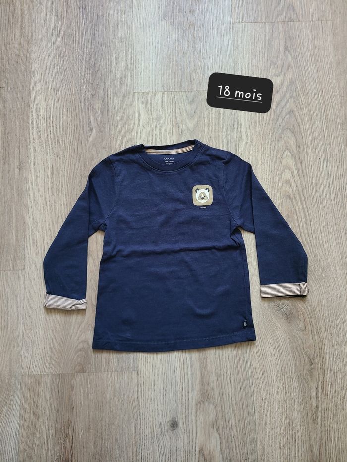 Pull fin t-shirt manche longue 18 mois