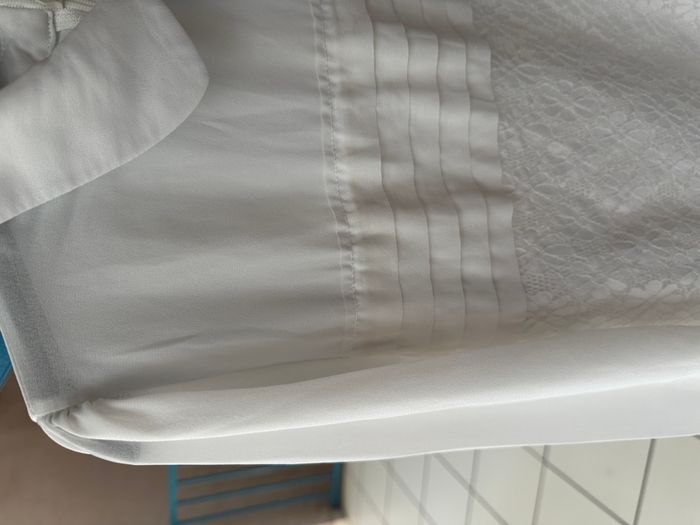 Blouse/Chemisier blanc avec détails de broderie taille 36 Molly Bracken - photo numéro 5