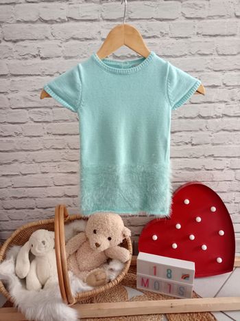 Robe pull kimbaloo bleue neuve 18mois