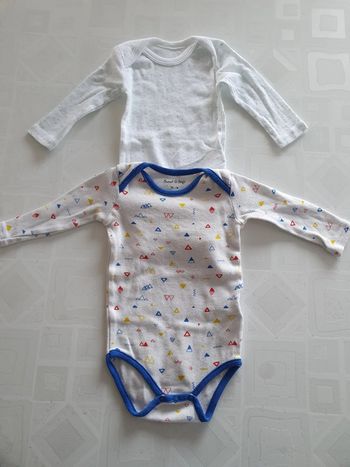 Bodys manches longues, 3 mois