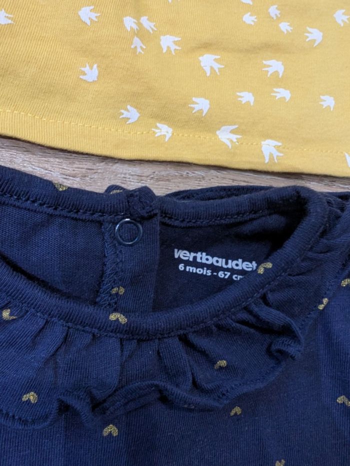 Lot 2 hauts et 1 pantalon 6 mois bébé fille - photo numéro 6