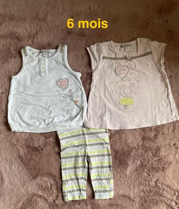 Ensemble fille 6 mois