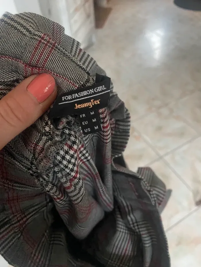 Short vichy taille haute - photo numéro 2