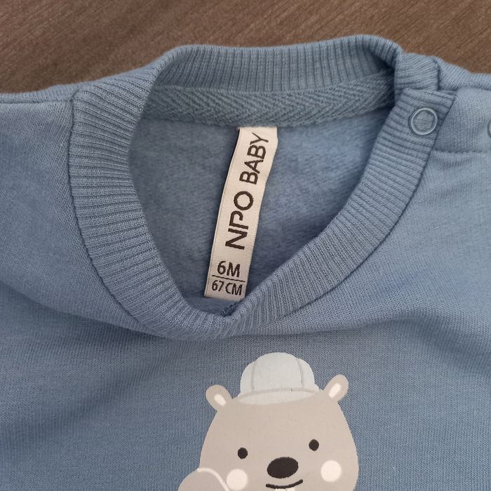 Lot de 2 sweat-shirts Npo Baby, 6 mois - photo numéro 5