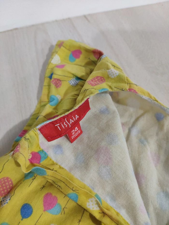 Robe jaune ballon et coeur super pep's 24 mois 2 ans - photo numéro 3