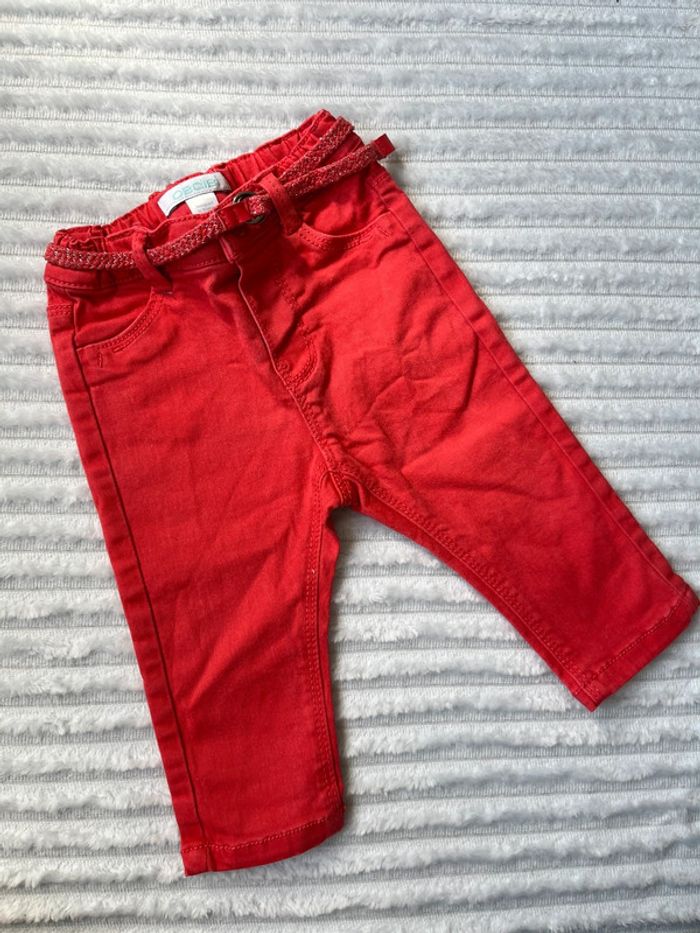 Jean rouge Obaibi 6 mois - photo numéro 2