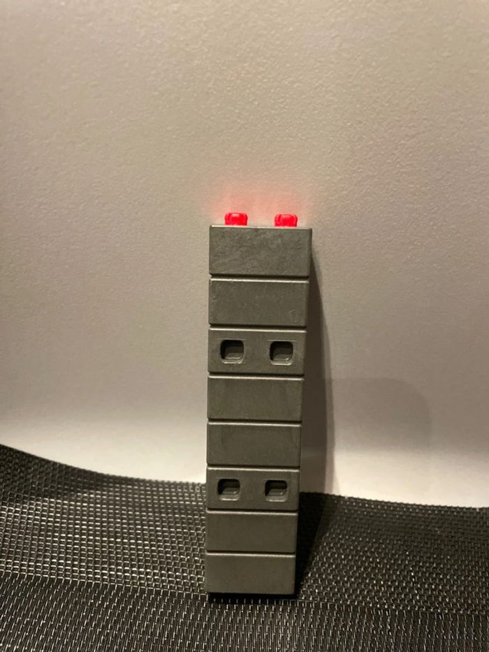 Playmobil poteau double jonction 12cm gris foncés château forteresse du dragon rouge 3269