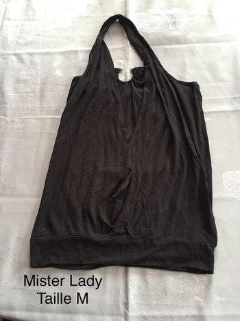 Top dos nu noir Mister Lady Taille M