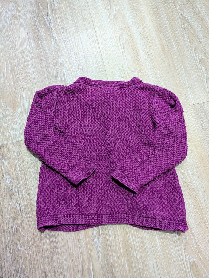 Gilet violet 36 mois bébé fille - photo numéro 3