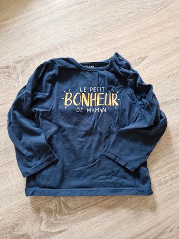Tee shirt manches longues 18M