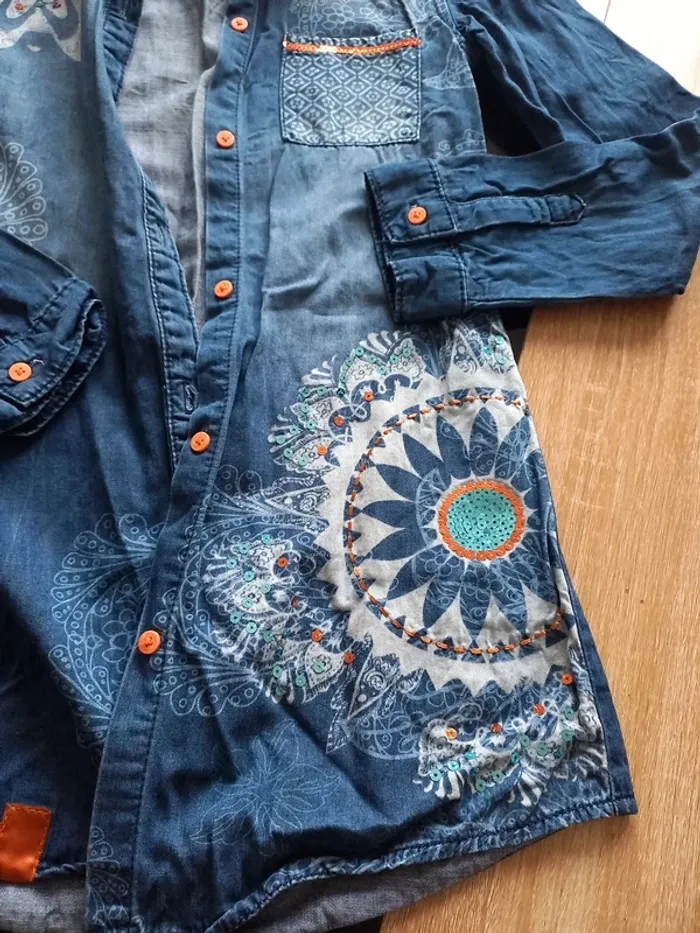 Chemise en jeans Desigual 11 ans - photo numéro 5