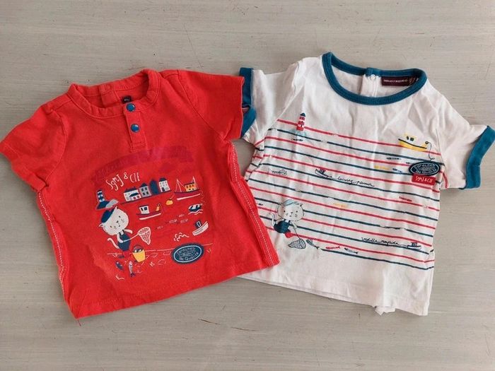 2 t-shirts MC 12M