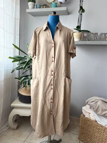 Robe longue - style vintage rétro des années 70 - Charmance - taille 52 - neuve jamais portée