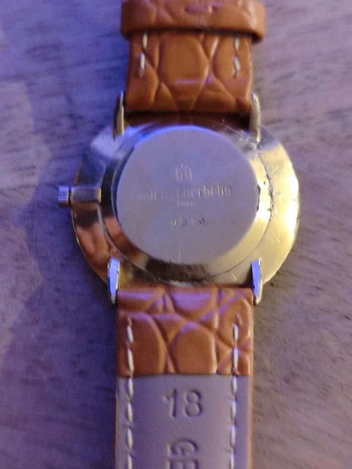 Montre Quartz Michel Herbelin avec Bracelet cuir marron - photo numéro 4
