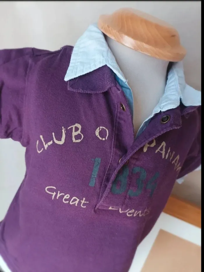 Ensemble polo manches courtes et bermuda Vertbaudet garçon 3 mois - photo numéro 2