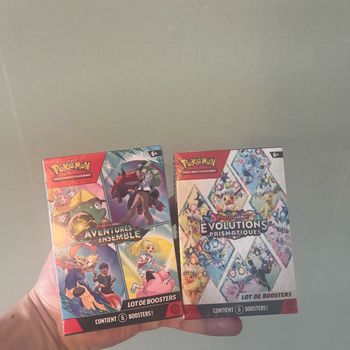 Lot de 2 bundle évolution prismatique aventure ensemble pokemon