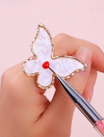 1 pièce Palette Nail Art en forme de papillon