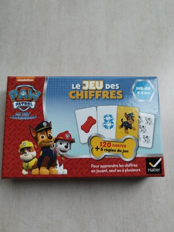 Jeu des chiffres Pat Patrouille à partir de 4 ans Hatier