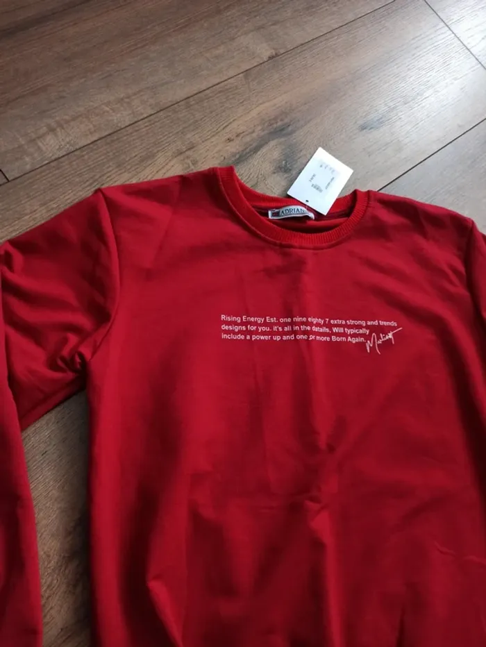 Pull fin homme manches longues Rouge XS - photo numéro 3