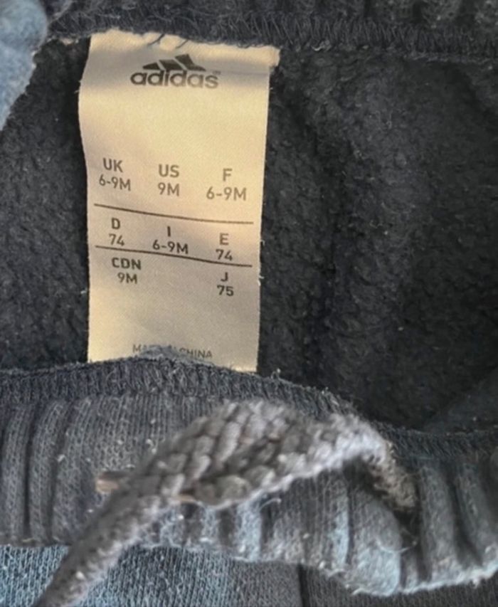 Pantalon jogging bébé adidas 6-9 mois - photo numéro 2