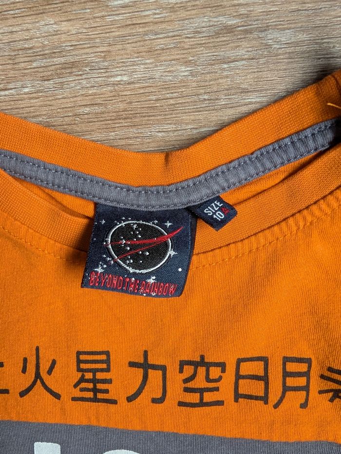 Ensemble Été NASA T-Shirt Orange & Short Gris Taille 8A - photo numéro 5