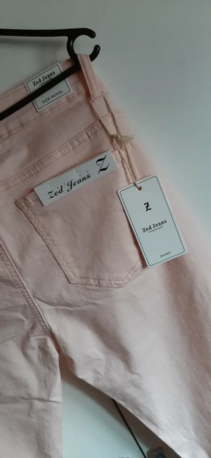 Jean rose pâle skinny t44 - photo numéro 4