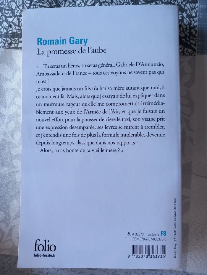 La promesse de l'aube Romain Gary - photo numéro 2