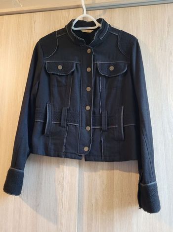 Veste noire lainage taille XL Promod