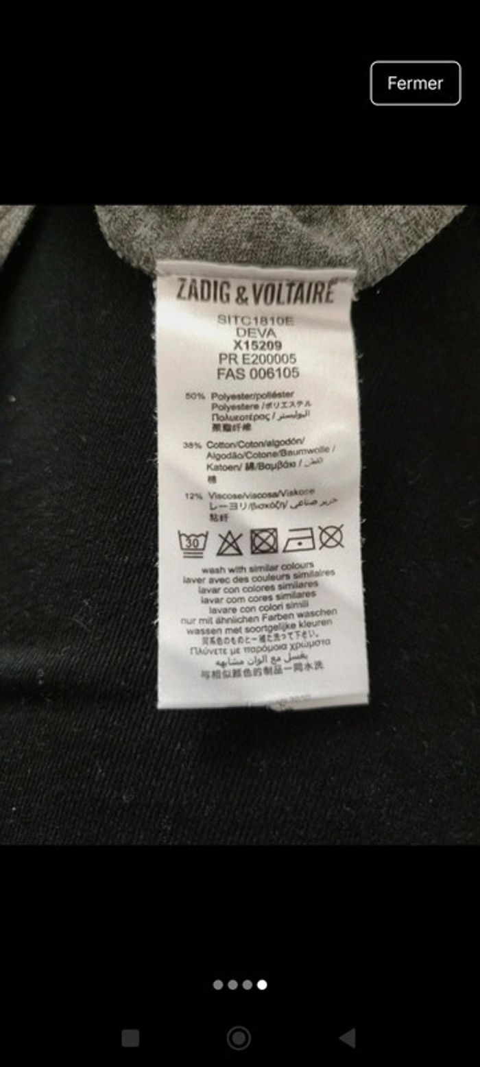 Tee shirt Zadig et Voltaire - photo numéro 4