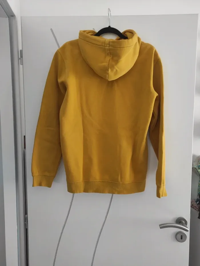 Sweat à capuche jaune moutarde H&M T36 - photo numéro 3