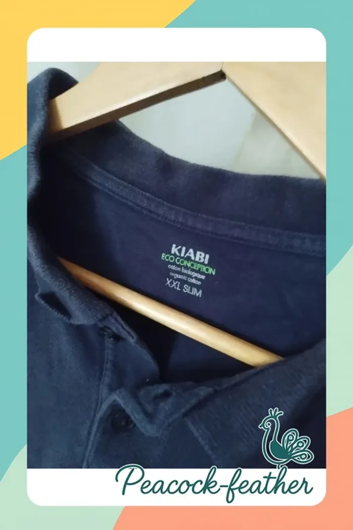 Polo Kiabi bleu 10 France xxl homme - photo numéro 3