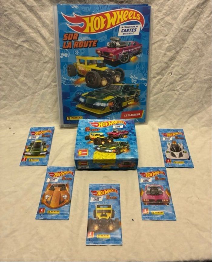Kit panini cartes à collectionner Hotwheels on the Road