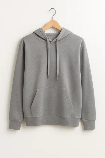 Sweat d’allaitement gris chiné clair – Collection IRL – Taille XL (FR 44/46)