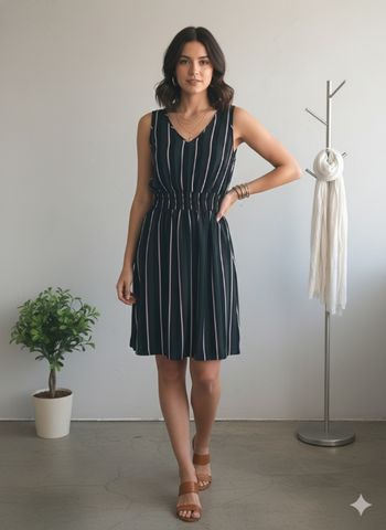 Robe rayé T-XL