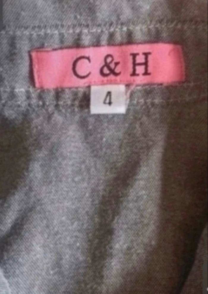 Chemise manches longues garçon TRÈS BON ÉTAT taille 4 ans couleur gris - photo numéro 7