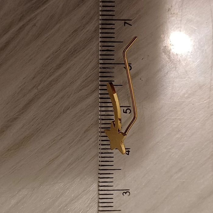 Boucles d'oreilles étoiles filante acier inoxydable - photo numéro 6