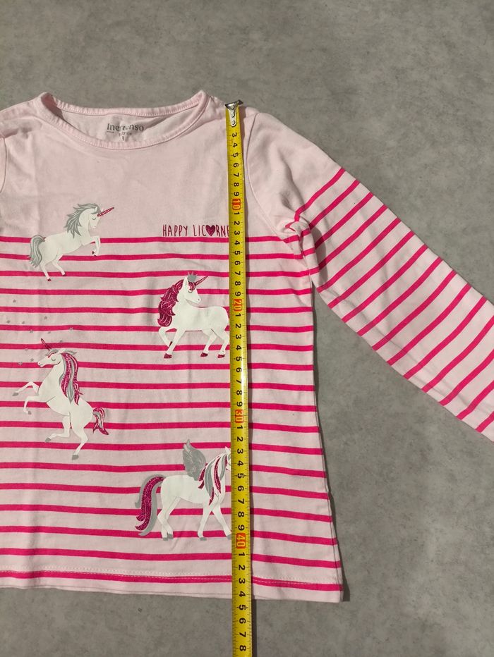 Lot 2 pulls blanc rose rayures 6 ans - photo numéro 9