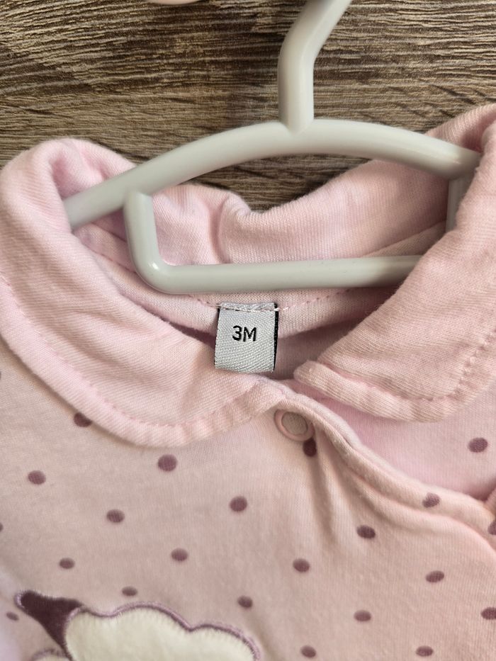 Vêtement Bébé Fille - Gilet rose - 3 mois - photo numéro 5
