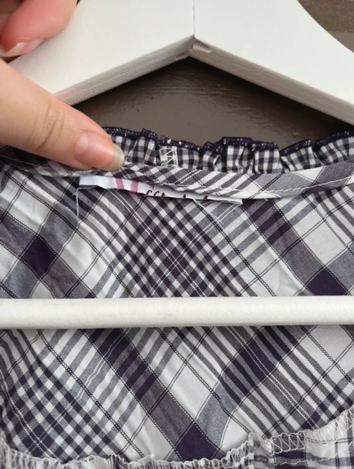 Blouse quadrillée - photo numéro 3
