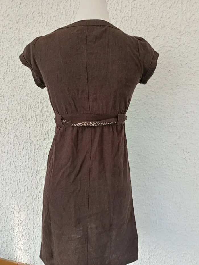 Robe marron manches courtes Mim taille S - photo numéro 4