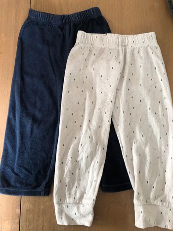 Lot 2 pantalons pyjama 24 mois