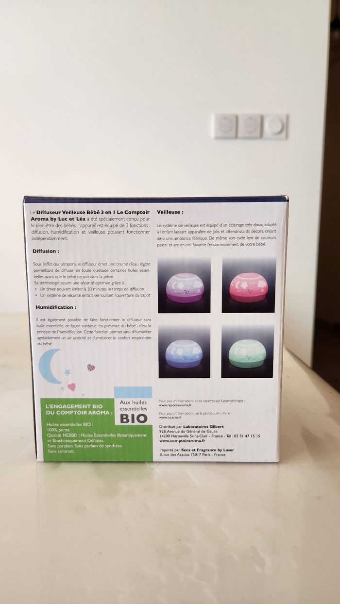 Diffuseur veilleuse bébé 3 en 1 Le comptoir Aroma - photo numéro 4